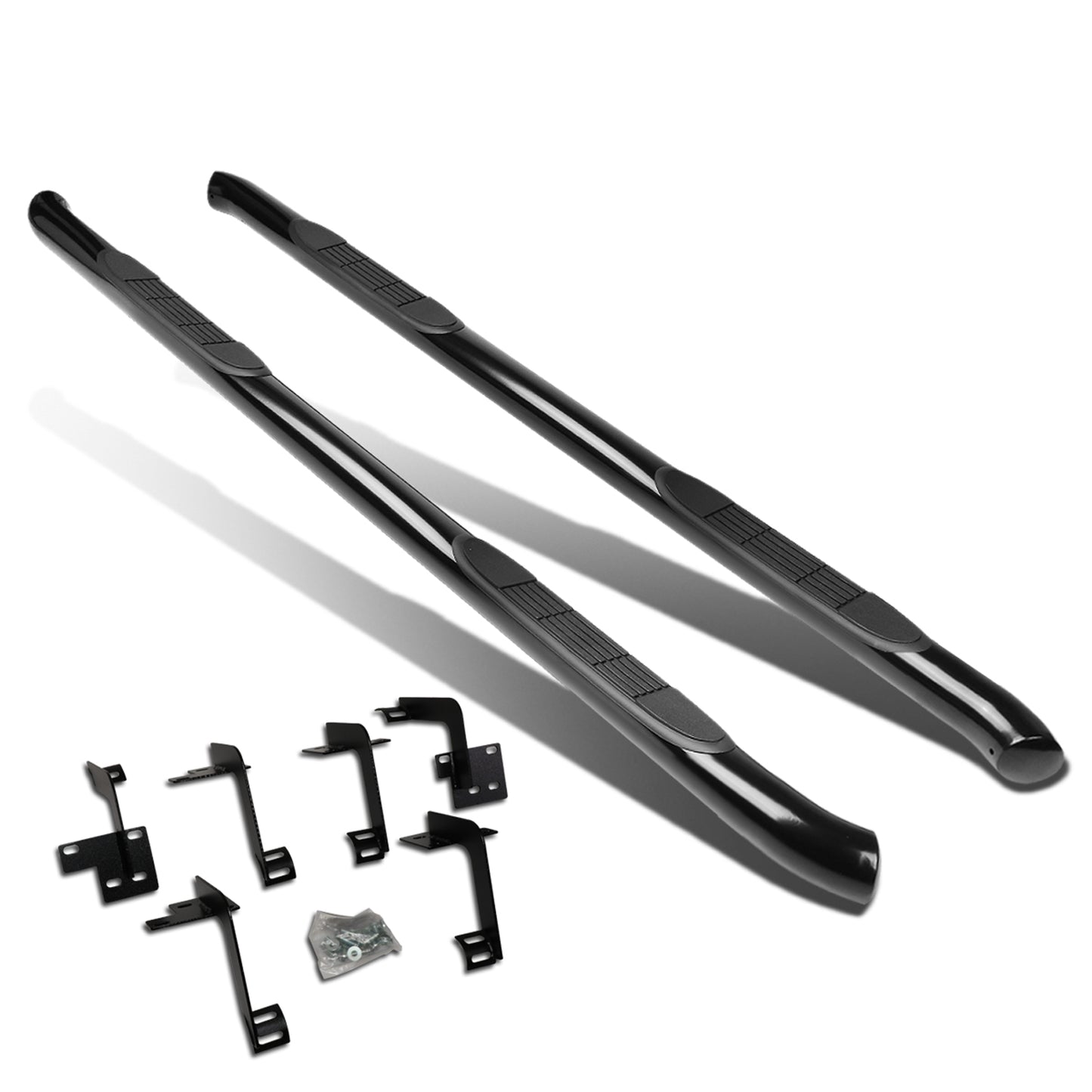 ESTRIBOS 3" - ROUND - STRAIGHT - 19-20 RAM 1500 CREW CAB - BLACK
