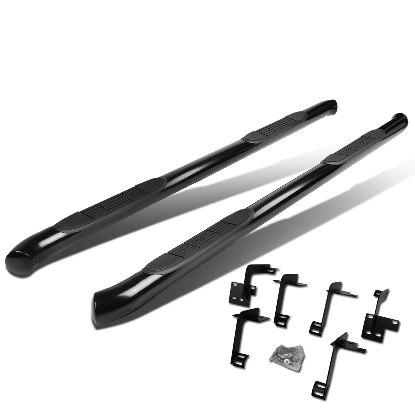 ESTRIBOS 3" - ROUND - STRAIGHT - 19-20 RAM 1500 CREW CAB - BLACK