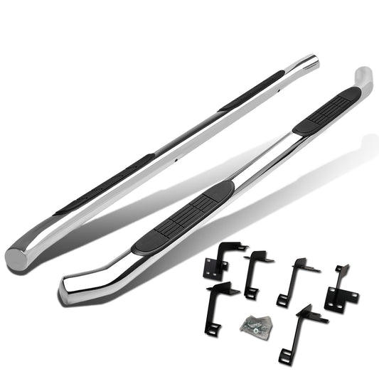 ESTRIBOS 3" - ROUND - STRAIGHT - 19-20 RAM 1500 CREW CAB - SILVER