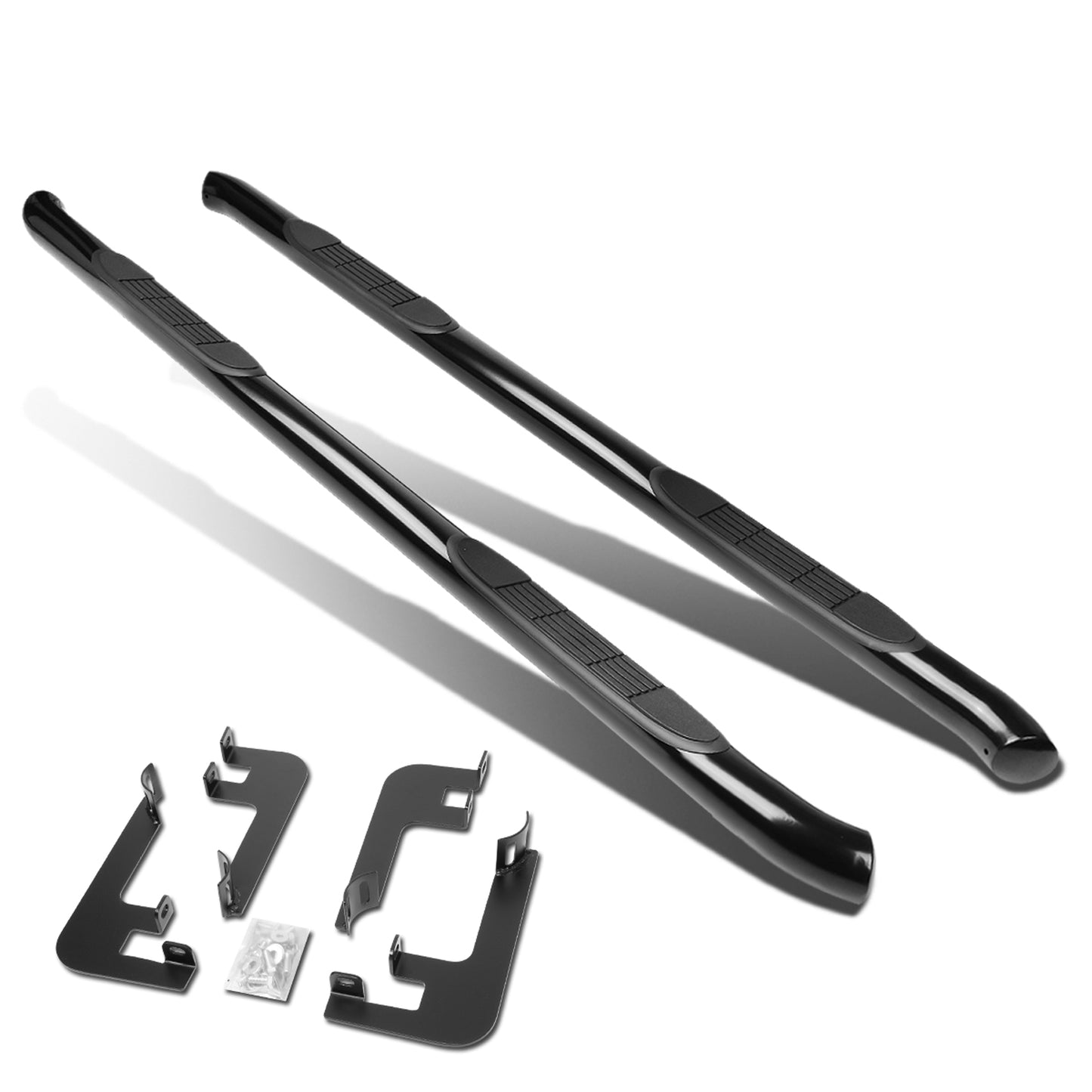 ESTRIBOS 3" - ROUND - STRAIGHT - 14-20 ACURA MDX - BLACK