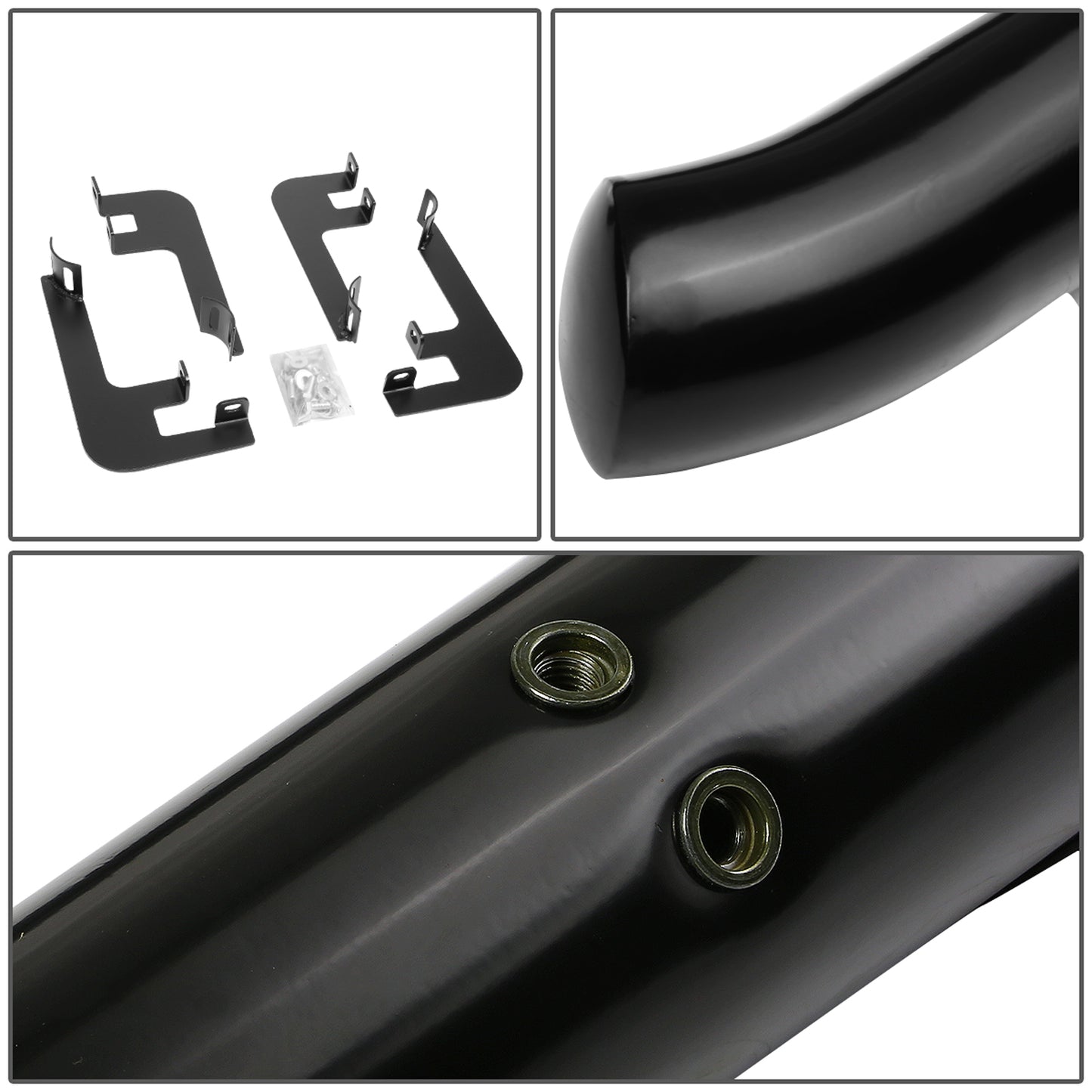ESTRIBOS 3" - ROUND - STRAIGHT - 14-20 ACURA MDX - BLACK