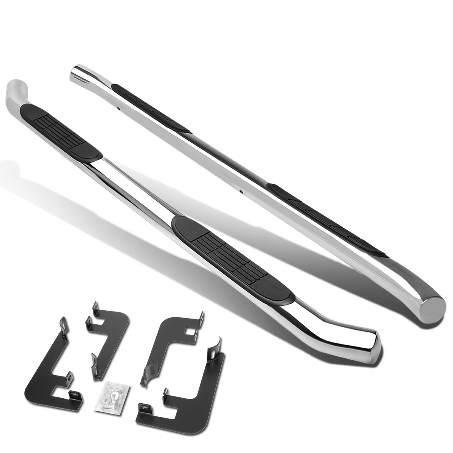 ESTRIBOS 3" - ROUND - STRAIGHT - 14-20 ACURA MDX - SILVER