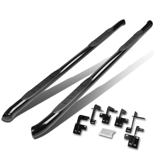 ESTRIBOS 3" - ROUND - STRAIGHT - 19-20 DODGE RAM 1500 - EXTENDED CAB - BLACK