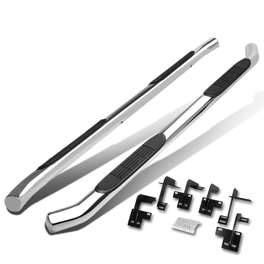 ESTRIBOS 3" - ROUND - STRAIGHT - 19-20 DODGE RAM 1500 - EXTENDED CAB - SILVER