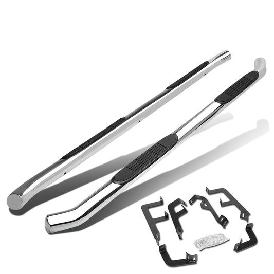 ESTRIBOS 3" - ROUND - STRAIGHT - 19-20 TOYOTA RAV4 - SILVER