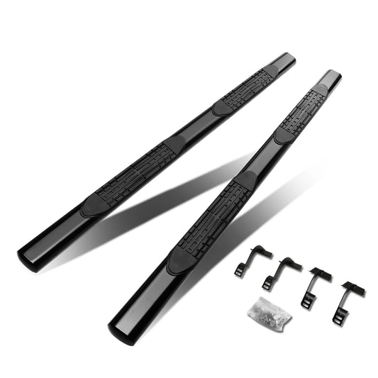 ESTRIBOS 4" - OVAL - STRAIGHT - 15-18 FORD F-150 - EXTENDED CAB - BLACK