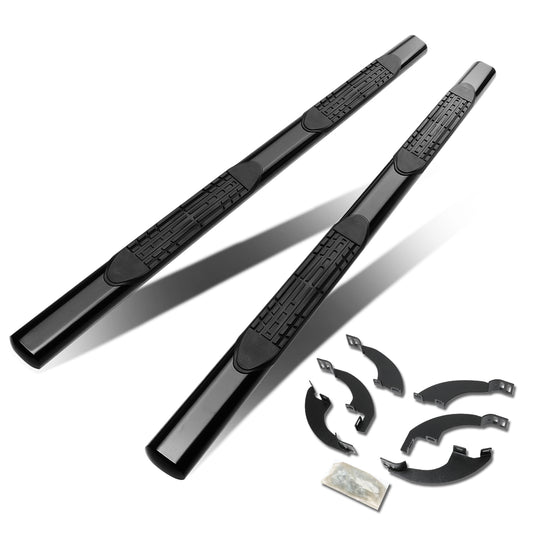 ESTRIBOS 4" - OVAL - STRAIGHT - 17-18 HONDA RIDGELINE / 16-18 HONDA PILOT - BLACK