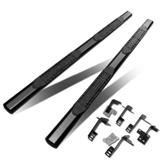 ESTRIBOS 4" - OVAL - STRAIGHT - 19-20 DODGE RAM 1500 - CREW CAB - BLACK