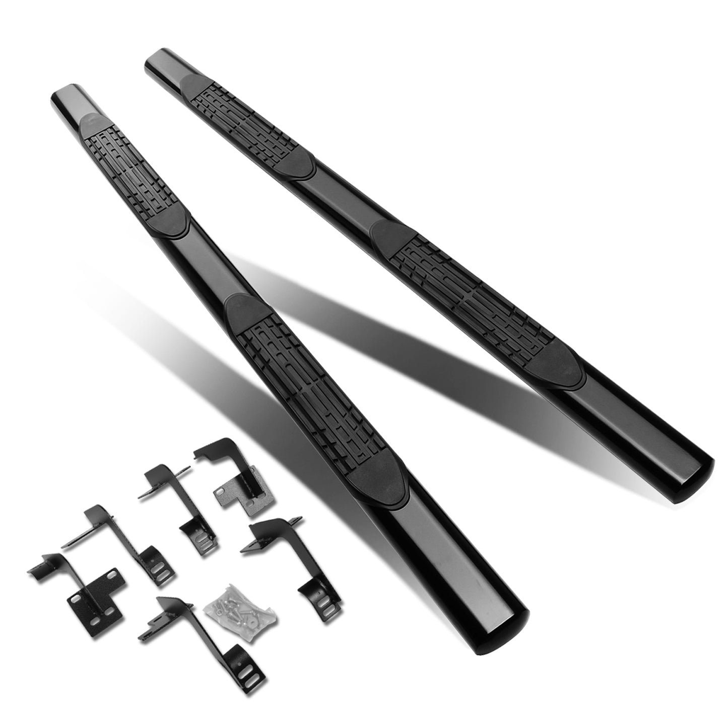 ESTRIBOS 4" - OVAL - STRAIGHT - 19-20 DODGE RAM 1500 - CREW CAB - BLACK