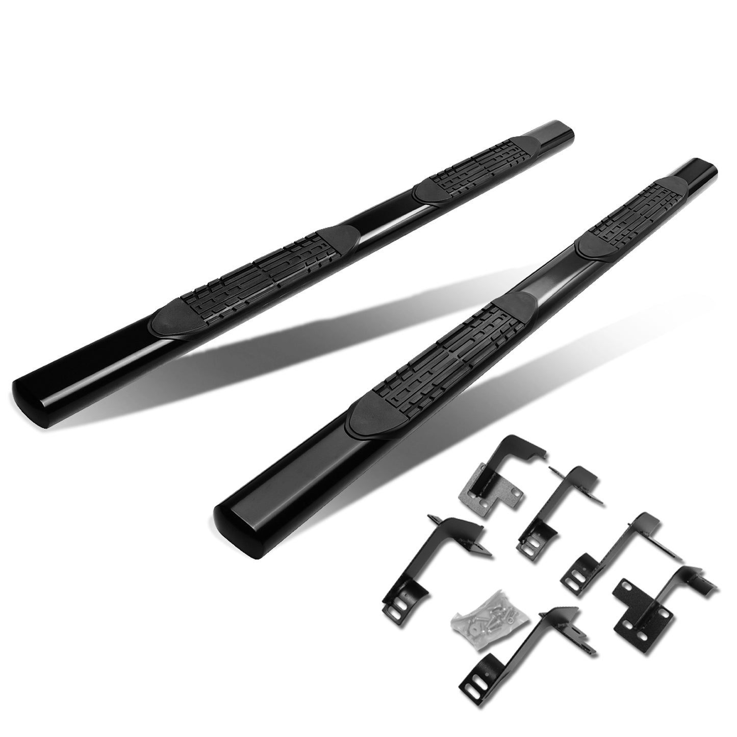 ESTRIBOS 4" - OVAL - STRAIGHT - 19-20 DODGE RAM 1500 - CREW CAB - BLACK