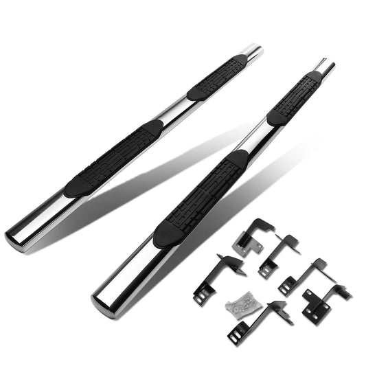 ESTRIBOS 4" - OVAL - STRAIGHT - 19-20 DODGE RAM 1500 - CREW CAB - SILVER