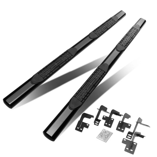 ESTRIBOS 4" - OVAL - STRAIGHT - 19-20 DODGE RAM 1500 - QUAD CAB - BLACK