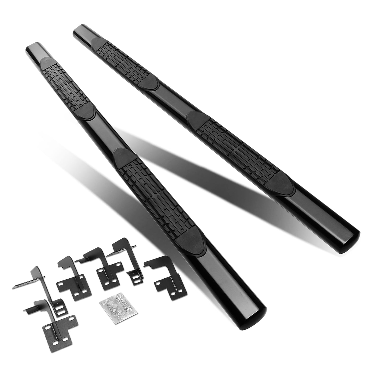 ESTRIBOS 4" - OVAL - STRAIGHT - 19-20 DODGE RAM 1500 - QUAD CAB - BLACK