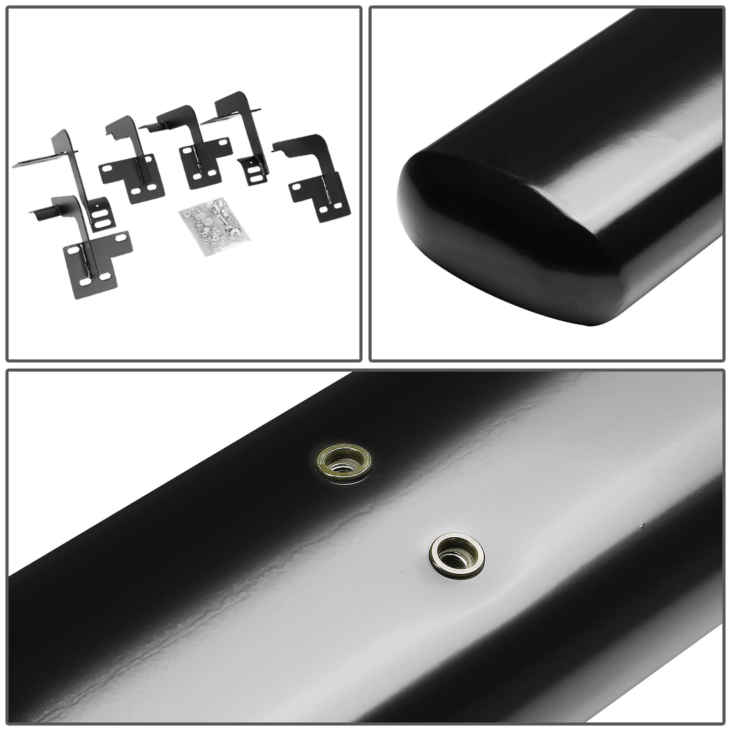 ESTRIBOS 4" - OVAL - STRAIGHT - 19-20 DODGE RAM 1500 - QUAD CAB - BLACK