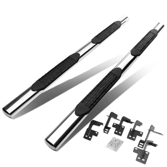 ESTRIBOS 4" - OVAL - STRAIGHT - 19-20 DODGE RAM 1500 - QUAD CAB - SILVER