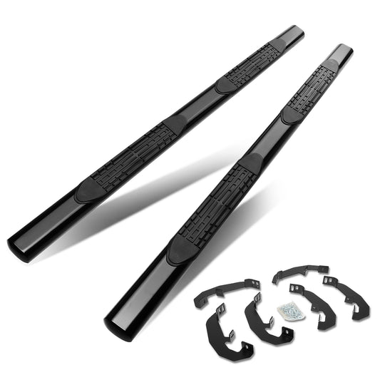 ESTRIBOS 4" - OVAL - STRAIGHT - 19-20 CHEVY SILVERADO - CREW CAB - BLACK