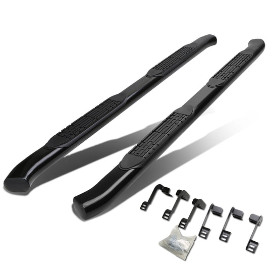 ESTRIBOS 4" - OVAL - 45 DEG - 11-16 RAM 1500, 2500, 3500 / 2010 DODGE RAM 2500, 3500 / 09-10 DODGE RAM 1500 - QUAD CAB - BLACK