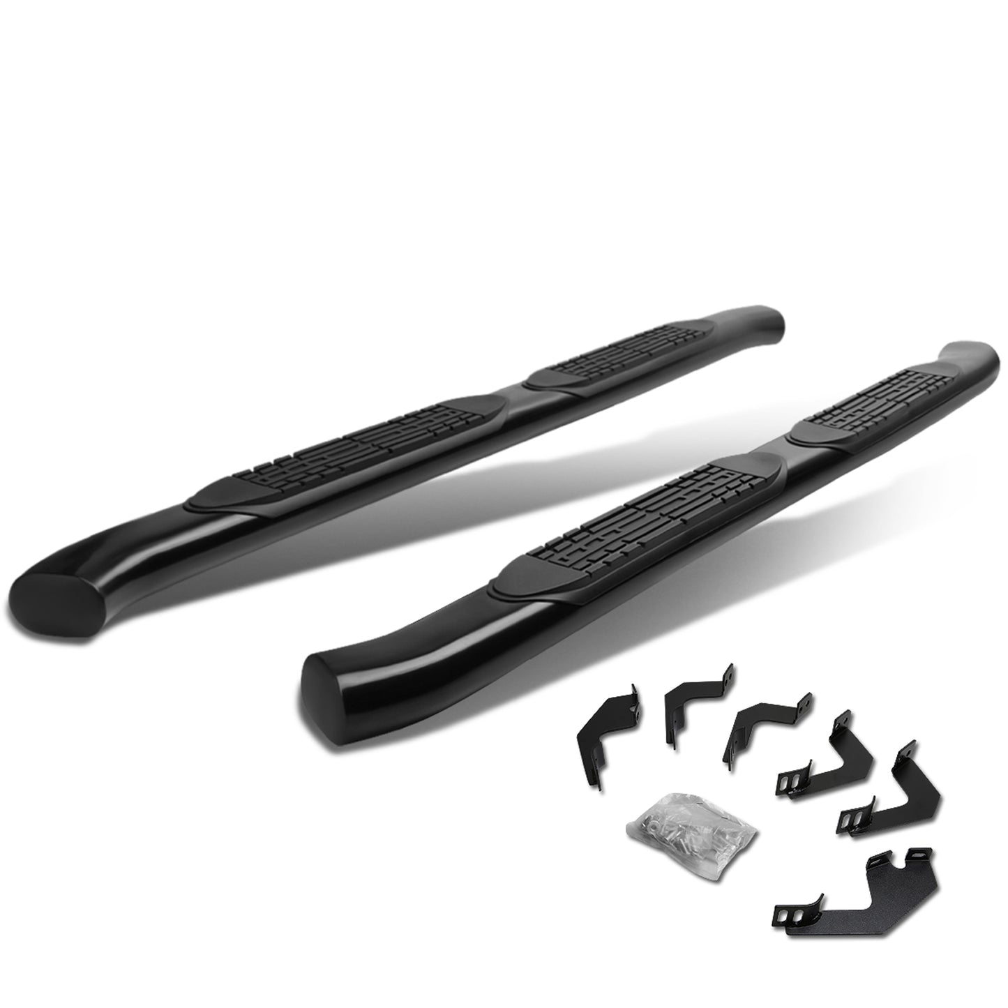 ESTRIBOS 4" - OVAL - 45 DEG - 05-15 TOYOTA TACOMA - ACCESS CAB - BLACK
