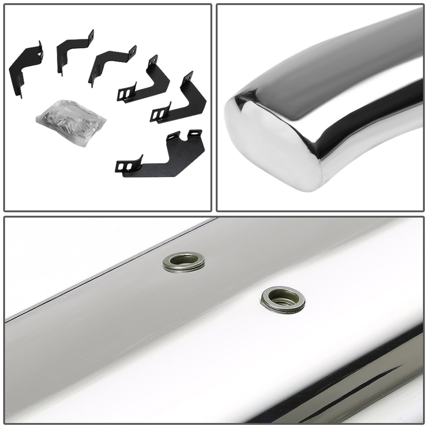 ESTRIBOS 4" - OVAL - 45 DEG - 05-15 TOYOTA TACOMA - ACCESS CAB - SILVER
