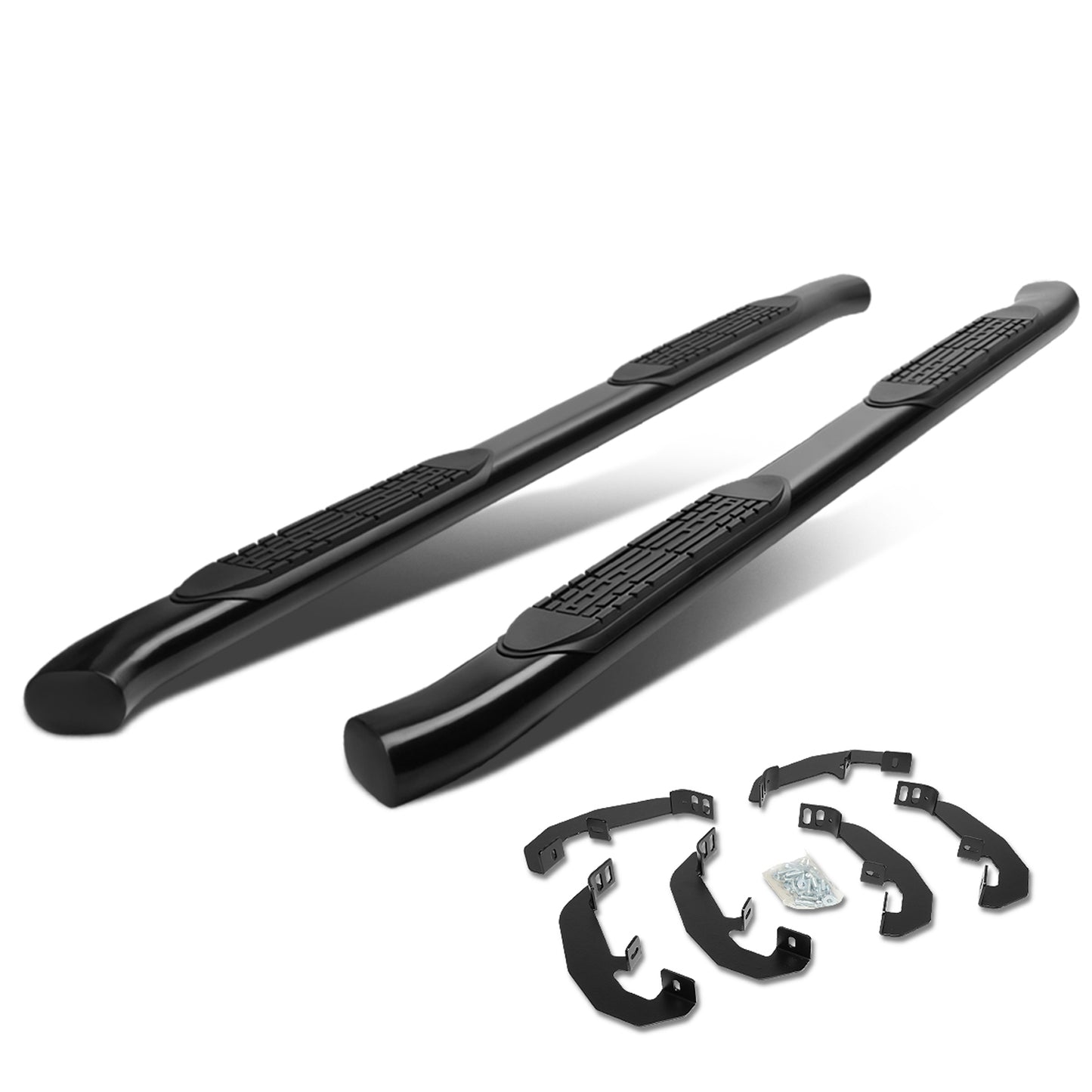 ESTRIBOS 4" - OVAL - 19-20 CHEVY SILVERADO - CREW CAB - BLACK