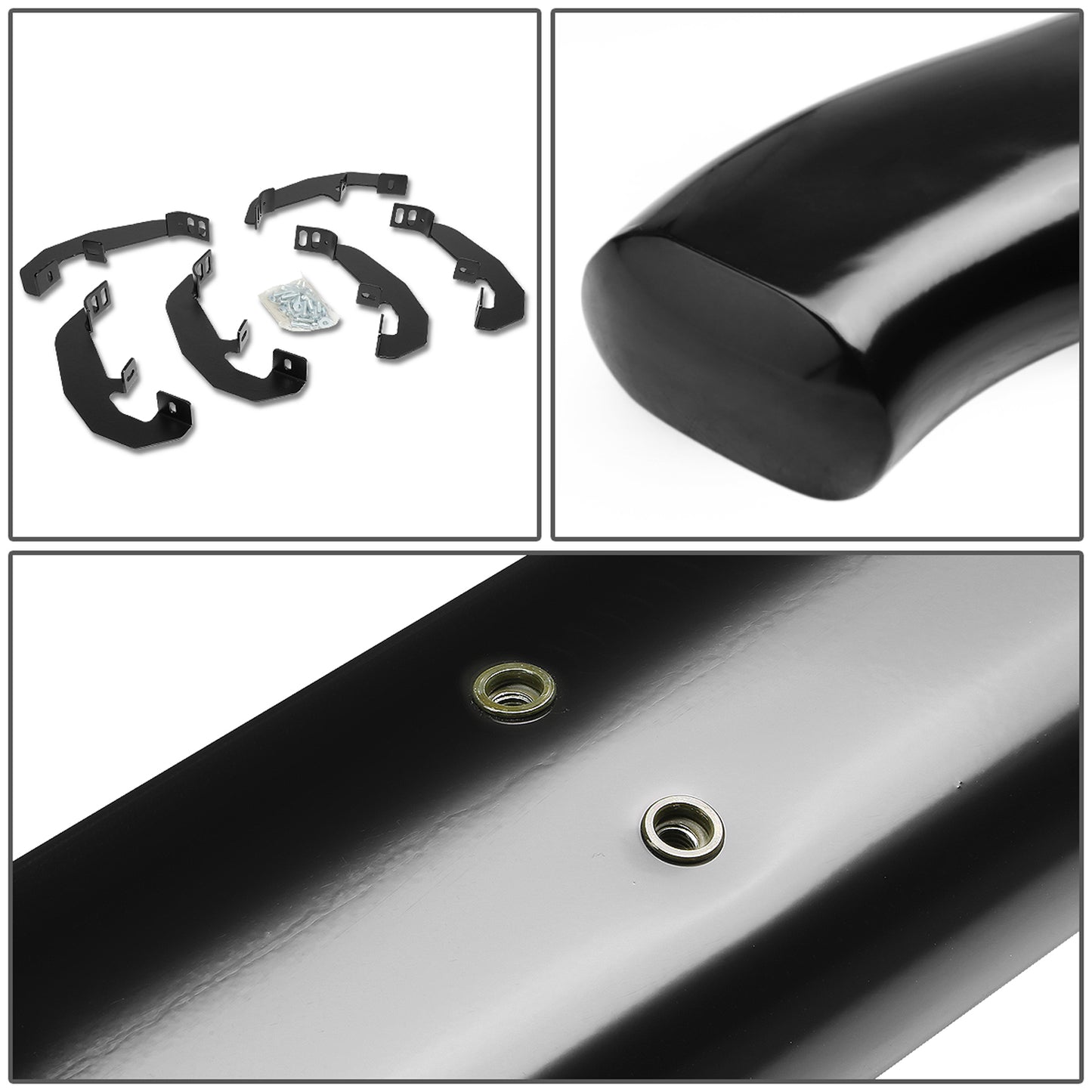 ESTRIBOS 4" - OVAL - 19-20 CHEVY SILVERADO - CREW CAB - BLACK