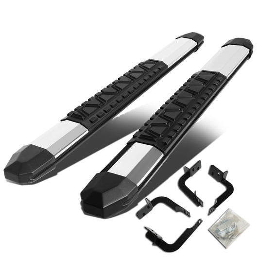 ESTRIBOS 5" - EXTRUDED STEP BOARD - STRAIGHT - 09-18 DODGE RAM 1500 / 10-18 DODGE RAM 2500, 3500 - STANDARD CAB - METALLIC / BLACK