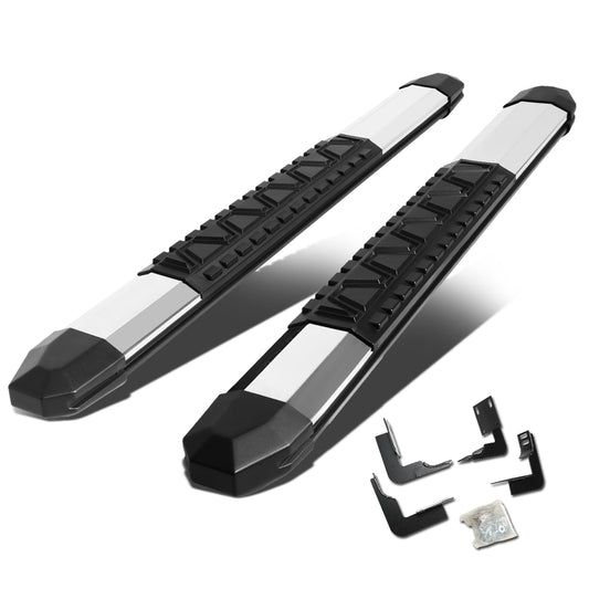 ESTRIBOS 5" - EXTRUDED STEP BOARD - STRAIGHT - 99-16 FORD F-250, F-350, F-450, F-550 - SUPER DUTY - STANDARD CAB - METALLIC / BLACK