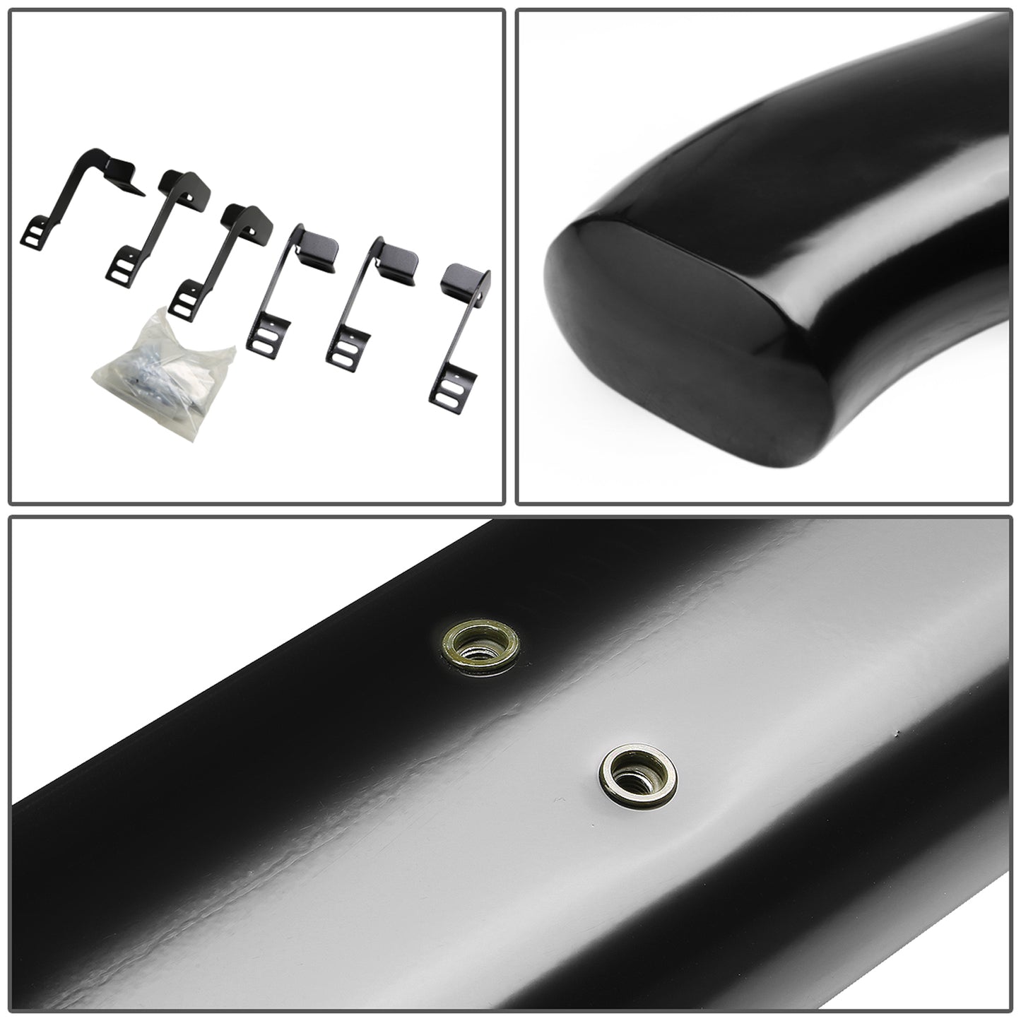 ESTRIBOS 5" - OVAL - 45 DEG - 11-16 RAM 1500, 2500, 3500 / 2010 DODGE RAM 2500, 3500 / 09-10 DODGE RAM 1500 - QUAD CAB - BLACK