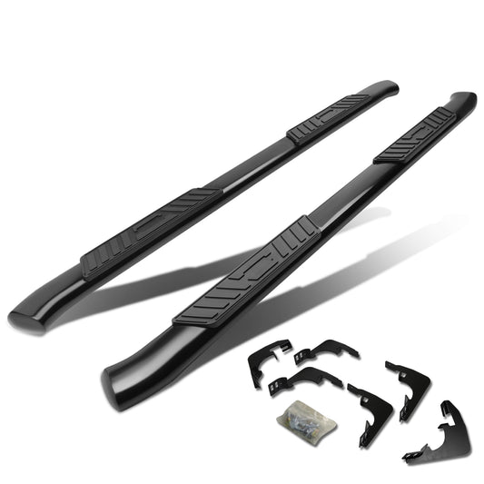 ESTRIBOS 5" - OVAL - 45 DEG - 15-24 CHEVY COLORADO, GMC CANYON - CREW CAB - BLACK