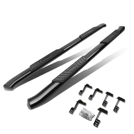 ESTRIBOS 5" - OVAL - 45 DEG - 15-16 FORD F-150 - SUPER CREW - BLACK