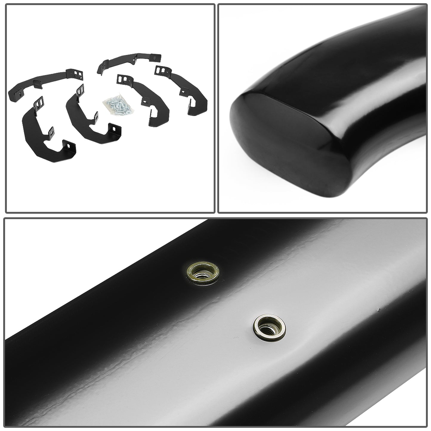 ESTRIBOS 5" - OVAL - 19-20 CHEVY SILVERADO CREW CAB - BLACK