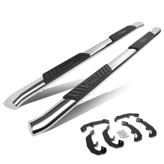 ESTRIBOS 5" - OVAL - 19-20 CHEVY SILVERADO CREW CAB - SILVER