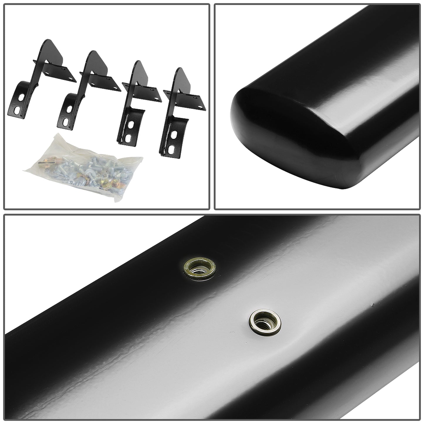 ESTRIBOS 5" - OVAL - STRAIGHT - 11-16 RAM 1500, 2500, 3500 / 2010 DODGE RAM 2500, 3500 / 09-10 DODGE RAM 1500 - CREW CAB - BLACK