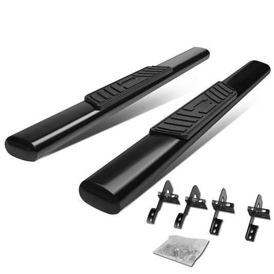 ESTRIBOS 5" - OVAL - STRAIGHT - 15-18 FORD F-150 - REGULAR CAB - BLACK