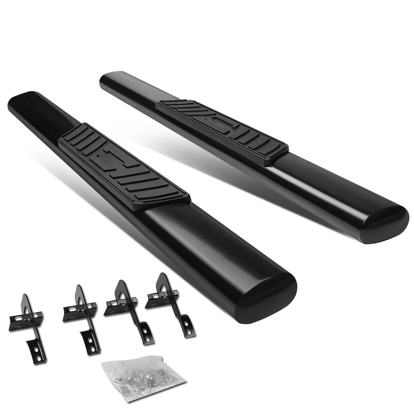 ESTRIBOS 5" - OVAL - STRAIGHT - 15-18 FORD F-150 - REGULAR CAB - BLACK