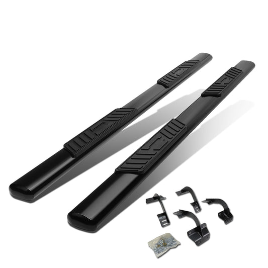 ESTRIBOS 5" - OVAL - STRAIGHT - 15-18 FORD F-150 - SUPER CAB - BLACK