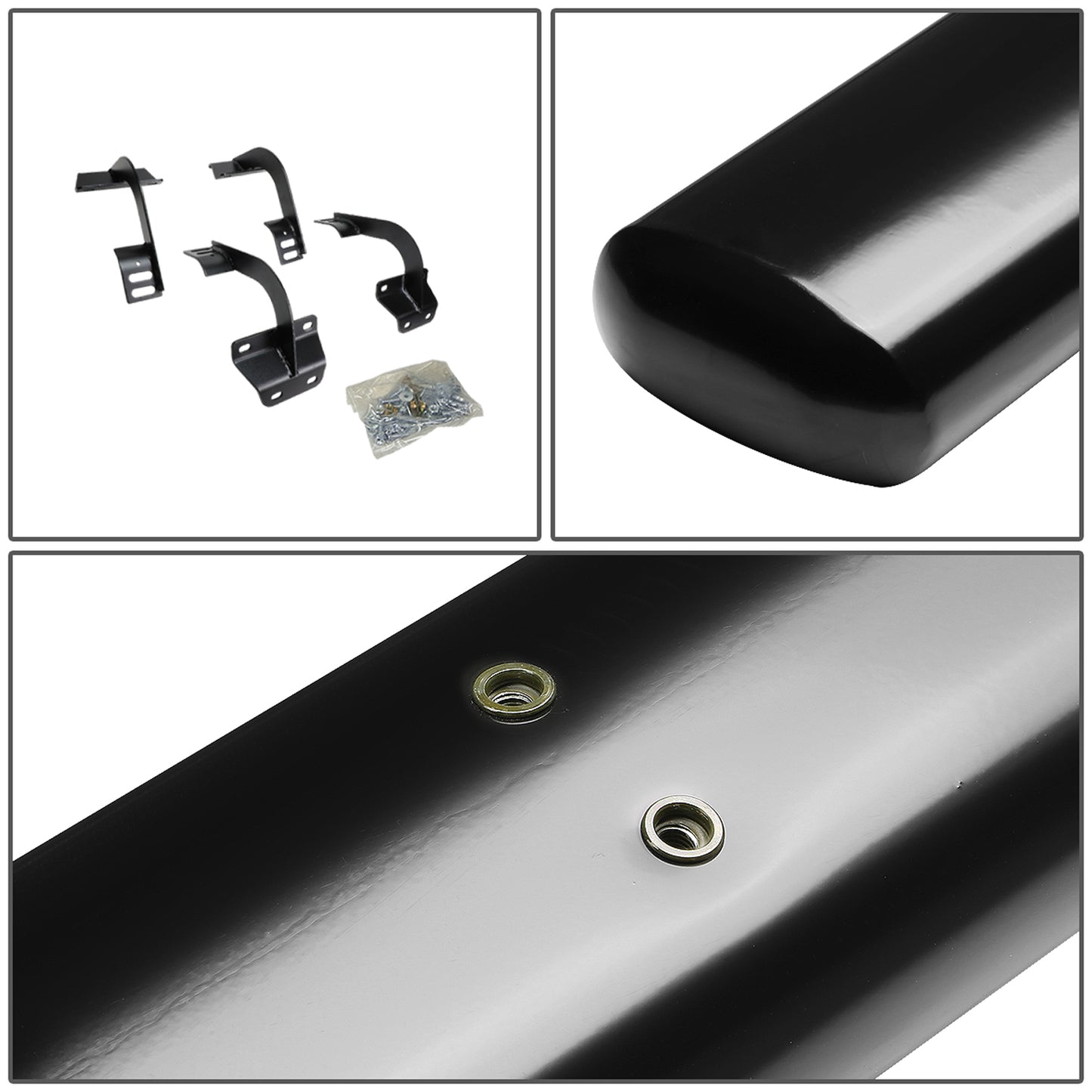 ESTRIBOS 5" - OVAL - STRAIGHT - 15-18 FORD F-150 - SUPER CAB - BLACK