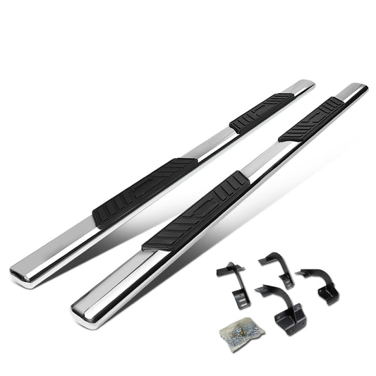 ESTRIBOS 5" - OVAL - STRAIGHT - 15-18 FORD F-150 - SUPER CAB - SILVER