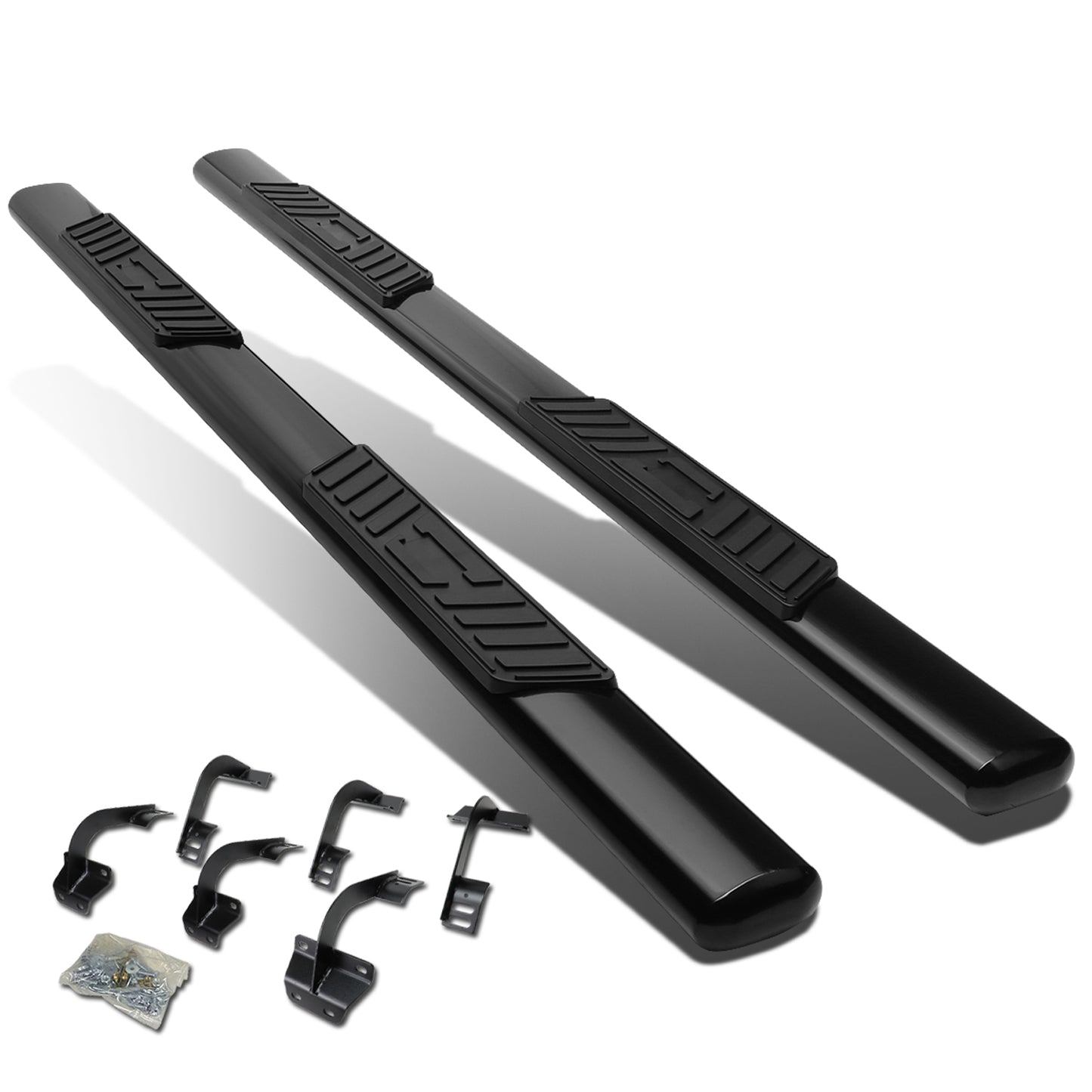 ESTRIBOS 5" - OVAL - STRAIGHT - 15-18 FORD F-150 - SUPER CREW - BLACK