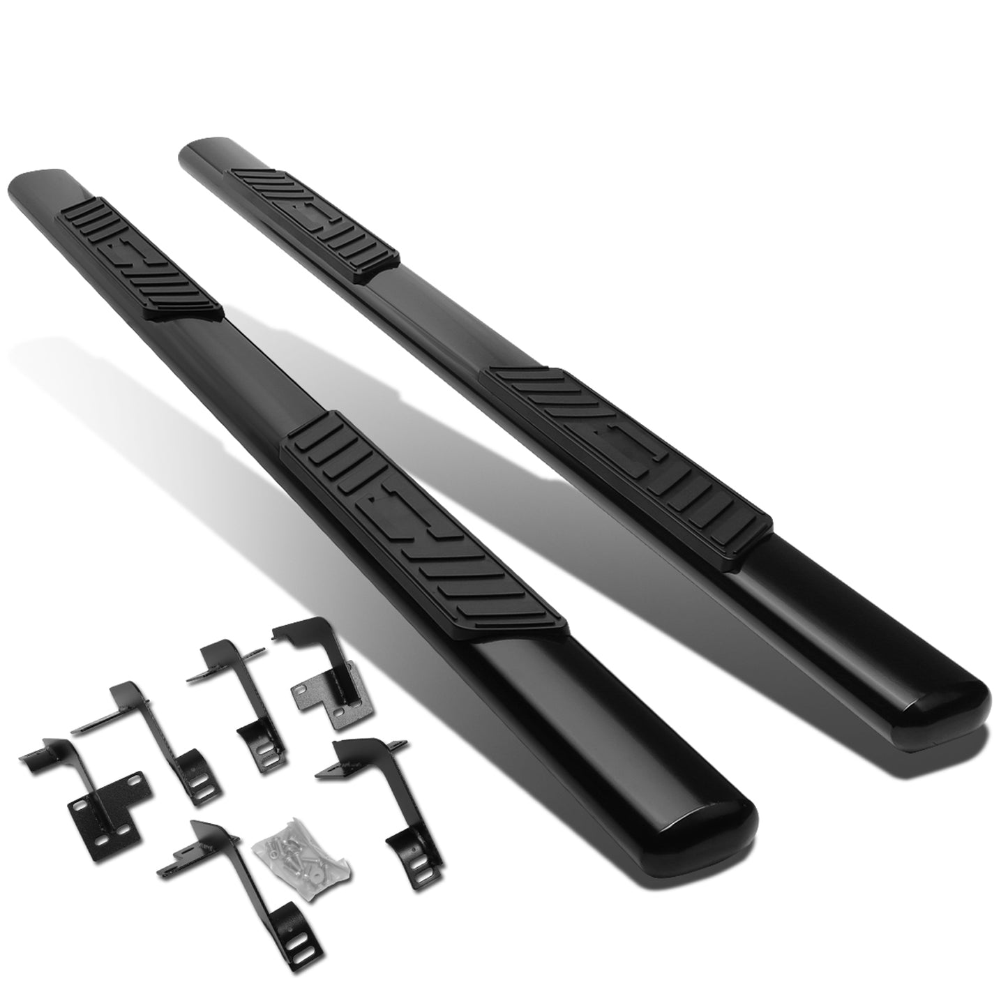 ESTRIBOS 5" - OVAL - STRAIGHT - 19-20 DODGE RAM 1500 - CREW CAB - BLACK