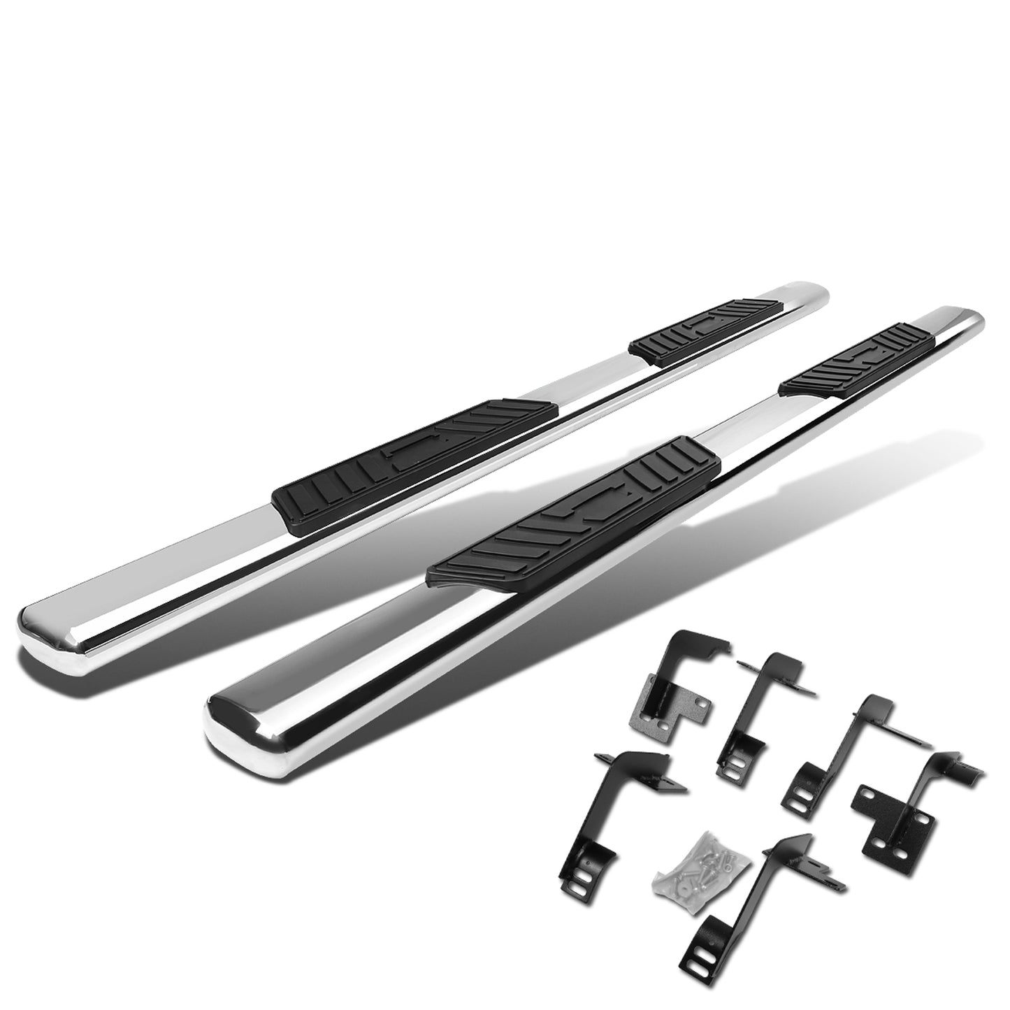 ESTRIBOS 5" - OVAL - STRAIGHT - 19-20 DODGE RAM 1500 - CREW CAB - SILVER