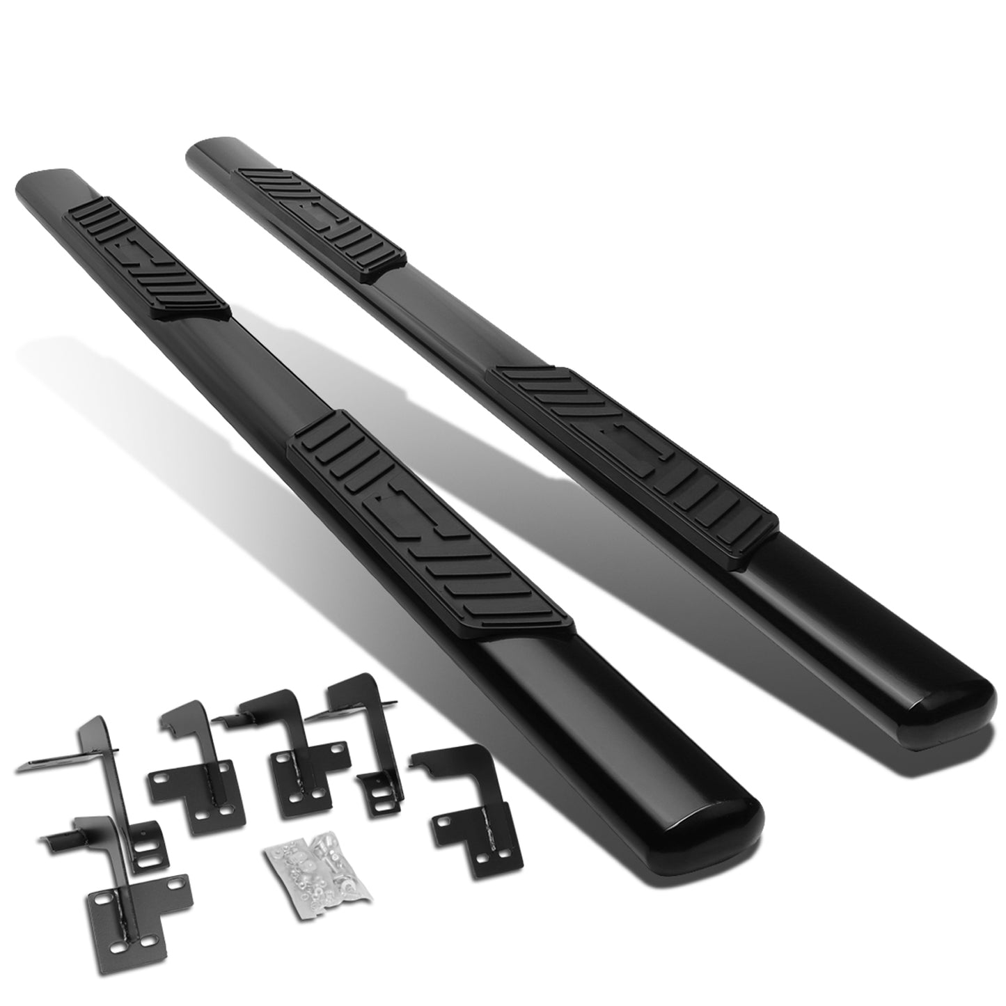 ESTRIBOS 5" - OVAL - STRAIGHT - 19-20 DODGE RAM 1500 - QUAD CAB - BLACK