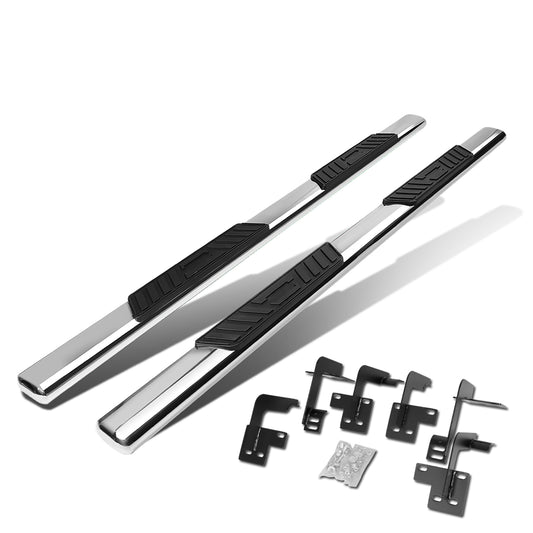 ESTRIBOS 5" - OVAL - STRAIGHT - 19-20 DODGE RAM 1500 - QUAD CAB - SILVER