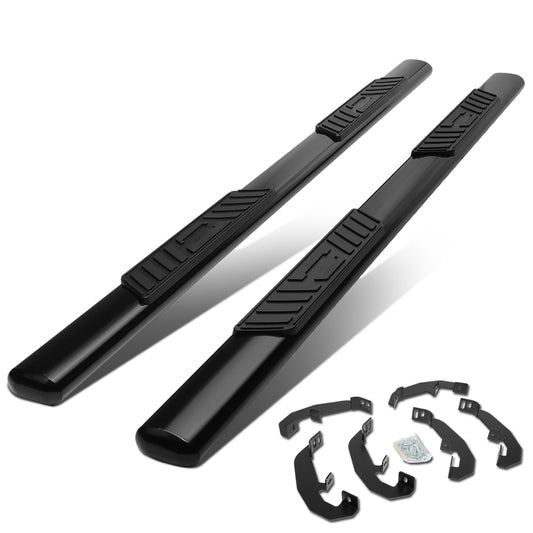 ESTRIBOS 5" - OVAL - STRAIGHT - 19-20 CHEVY SILVERADO - EXTENDED CAB - BLACK