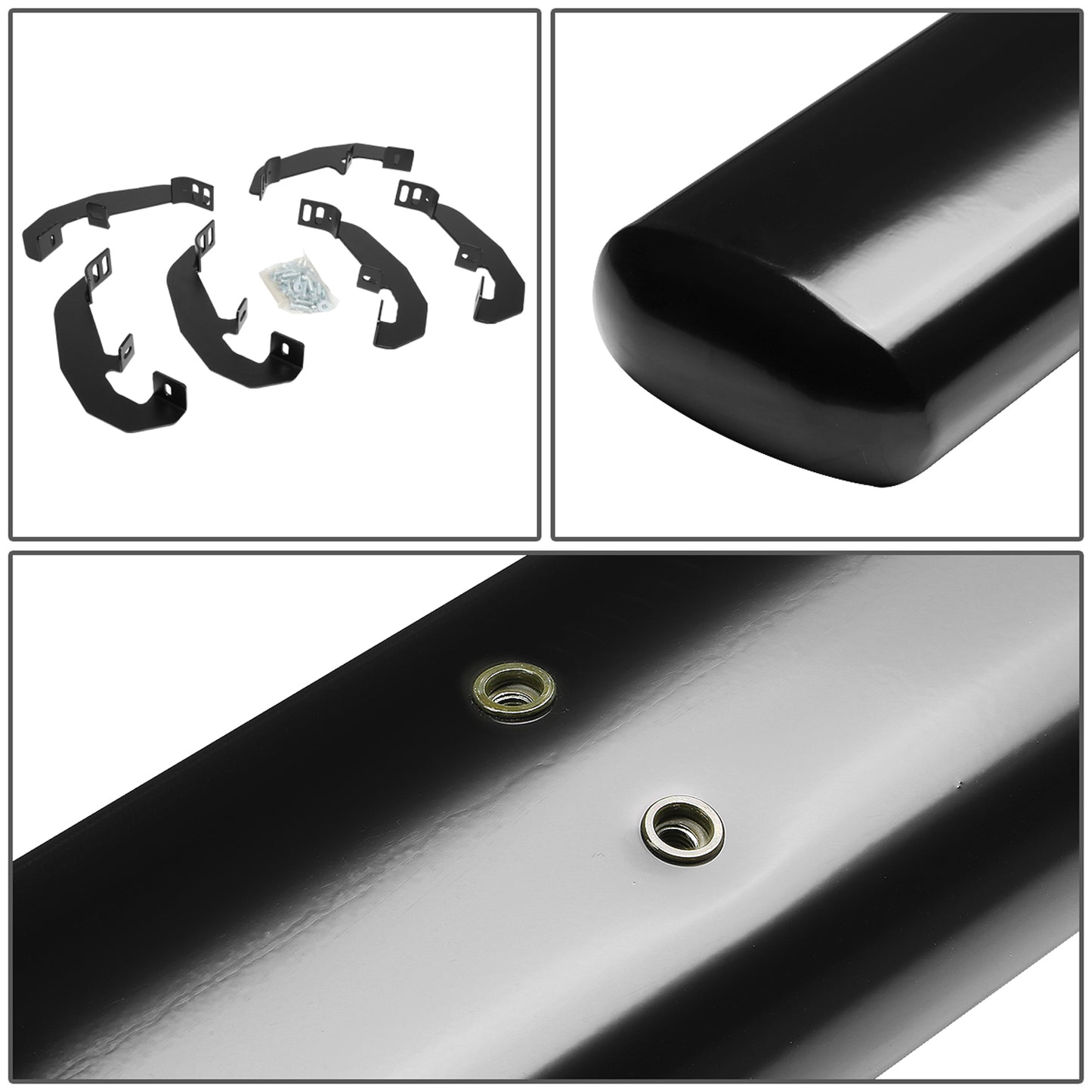 ESTRIBOS 5" - OVAL - STRAIGHT - 19-20 CHEVY SILVERADO - EXTENDED CAB - BLACK