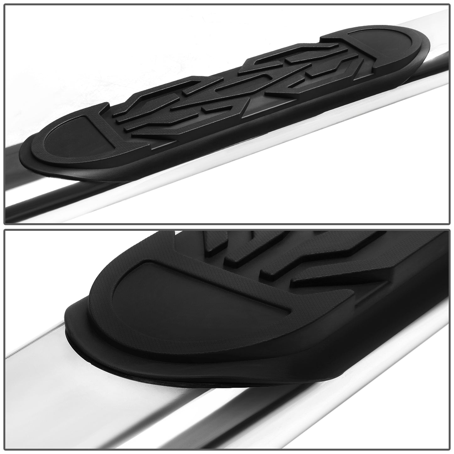 ESTRIBOS 6" - OVAL - STRAIGHT - 02-08 DODGE RAM 1500 / 03-09 RAM 2500, 3500 - REGULAR CAB - SILVER