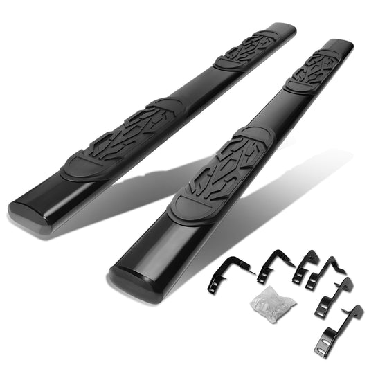 ESTRIBOS 6" - OVAL - STRAIGHT - 11-16 RAM 1500, 2500, 3500 / 2010 DODGE RAM 2500, 3500 / 09-10 DODGE RAM 1500 - QUAD CAB - BLACK