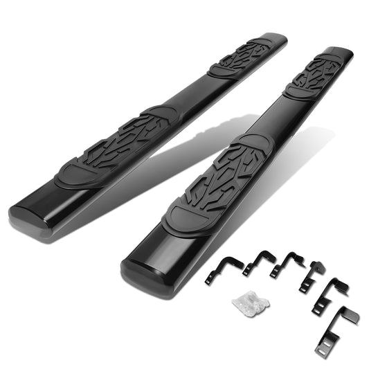 ESTRIBOS 6" - OVAL - STRAIGHT - 11-16 RAM 1500, 2500, 3500 / 2010 DODGE RAM 2500, 3500 / 09-10 DODGE RAM 1500 - CREW CAB - BLACK