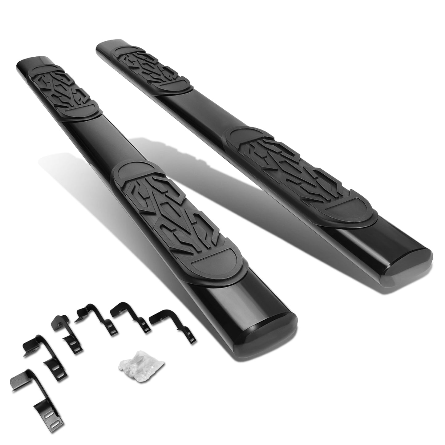 ESTRIBOS 6" - OVAL - STRAIGHT - 11-16 RAM 1500, 2500, 3500 / 2010 DODGE RAM 2500, 3500 / 09-10 DODGE RAM 1500 - CREW CAB - BLACK
