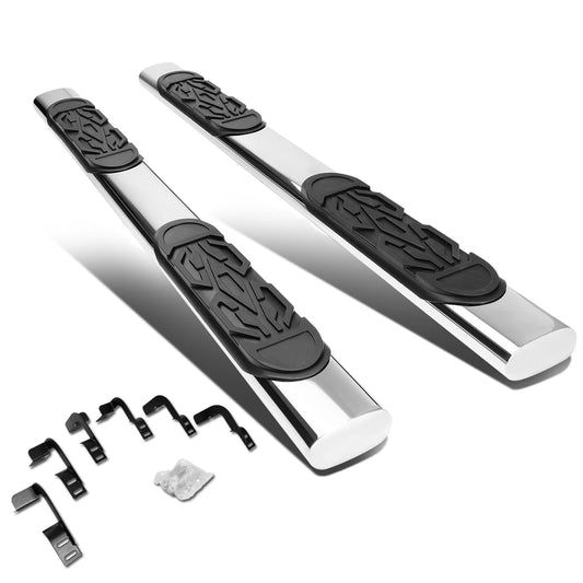 ESTRIBOS 6" - OVAL - STRAIGHT - 11-16 RAM 1500, 2500, 3500 / 2010 DODGE RAM 2500, 3500 / 09-10 DODGE RAM 1500 - CREW CAB - SILVER